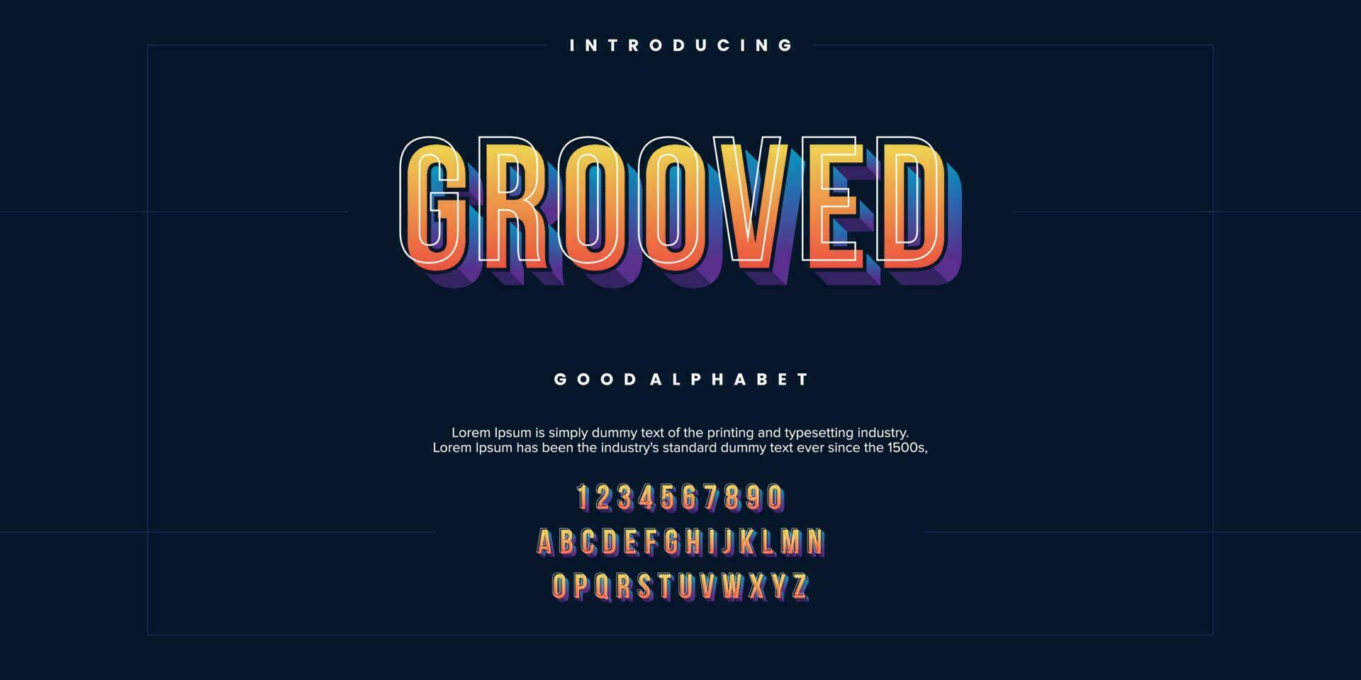 futuristic minimalist display font design, alphabet, typeface, letters and numbers, typography. vector
