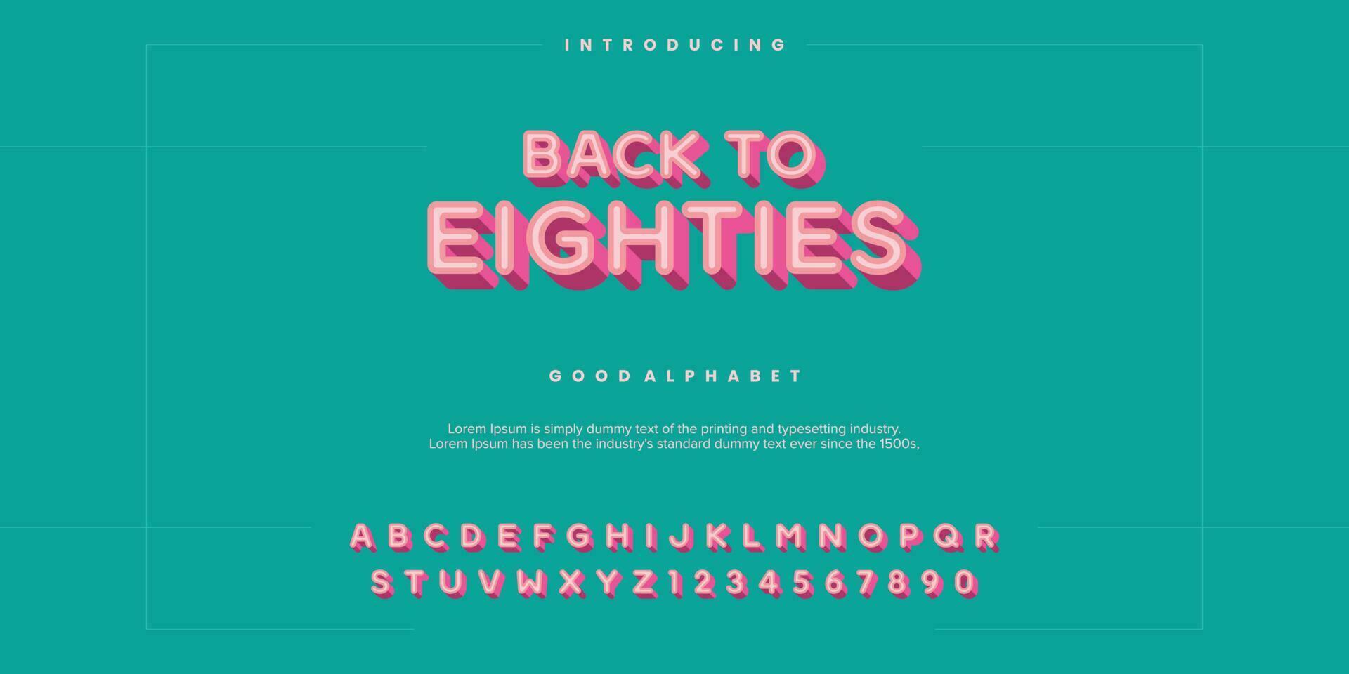 Abstract minimal modern alphabet fonts. Typography technology vector illustration