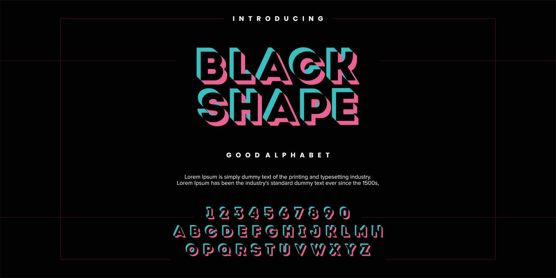 futuristic minimalist display font design, alphabet, typeface, letters and numbers, typography. vector