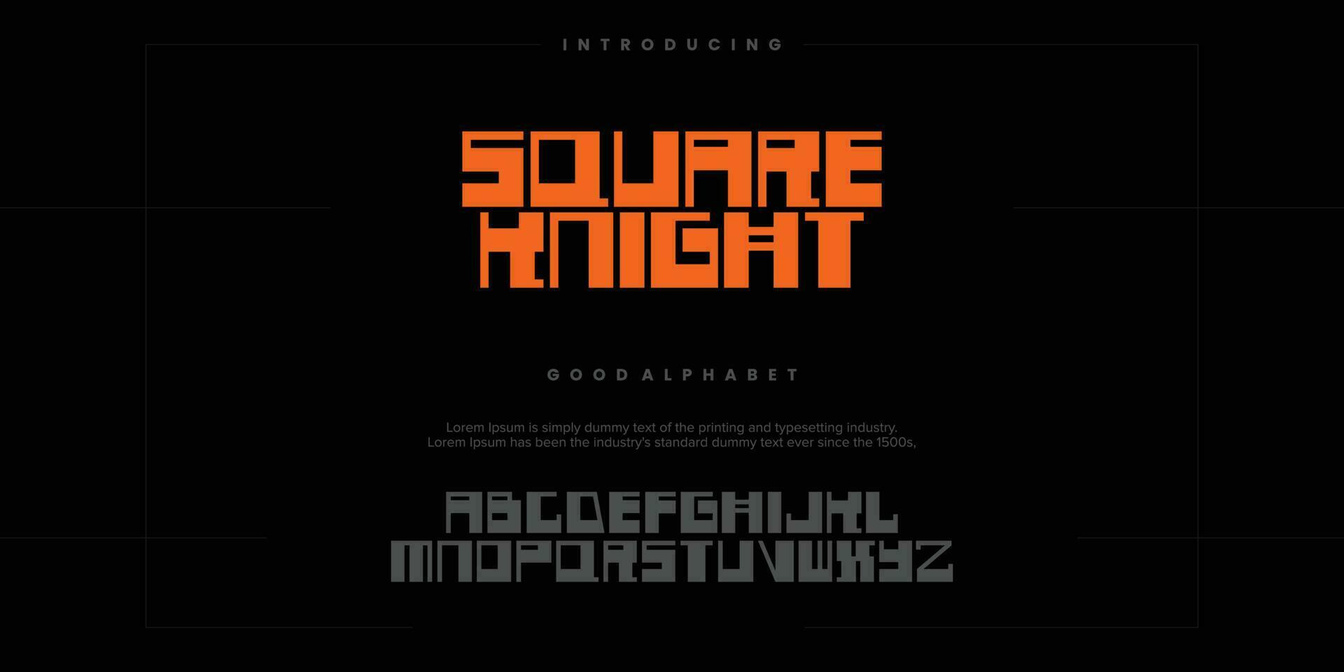 Modern minimal abstract alphabet fonts. Typography technology, electronic, movie, digital, music, future, logo creative font. vector illustration