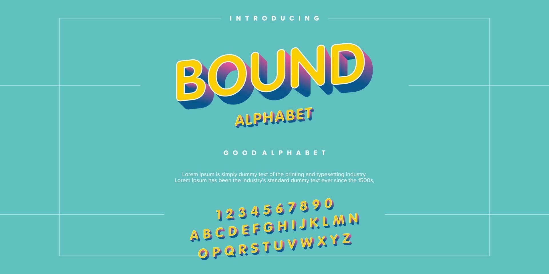 futuristic minimalist display font design, alphabet, typeface, letters and numbers, typography. vector