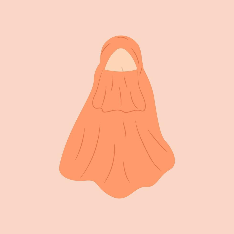 Female character designs wearing hijab in trendy, popular and modern styles. Various avatars of Muslim female characters are suitable for the needs of Islamic graphic elements. Vector design