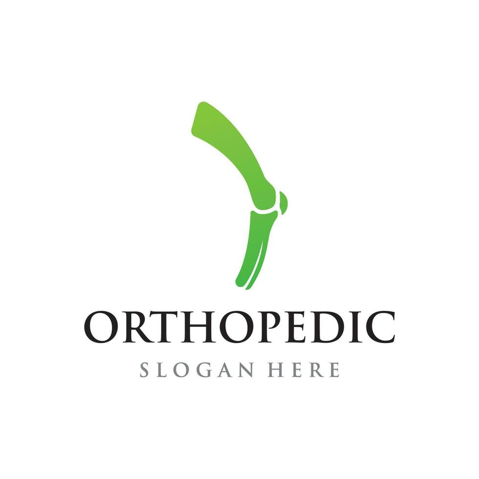 hueso o ortopédico logo modelo diseño para hueso cuidado y hueso salud. vector
