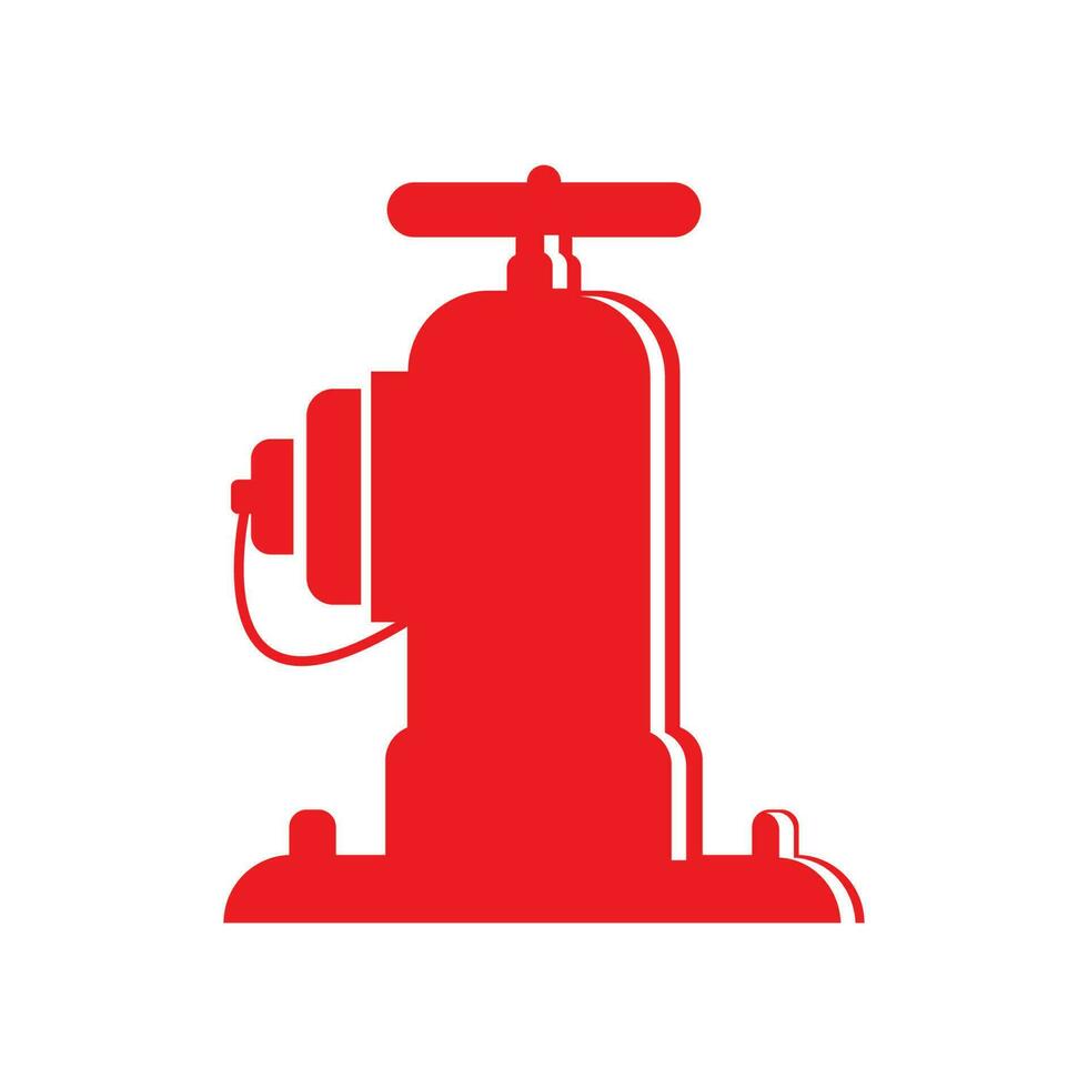 Fire hydrant symbol icon, logo vector illustration design template