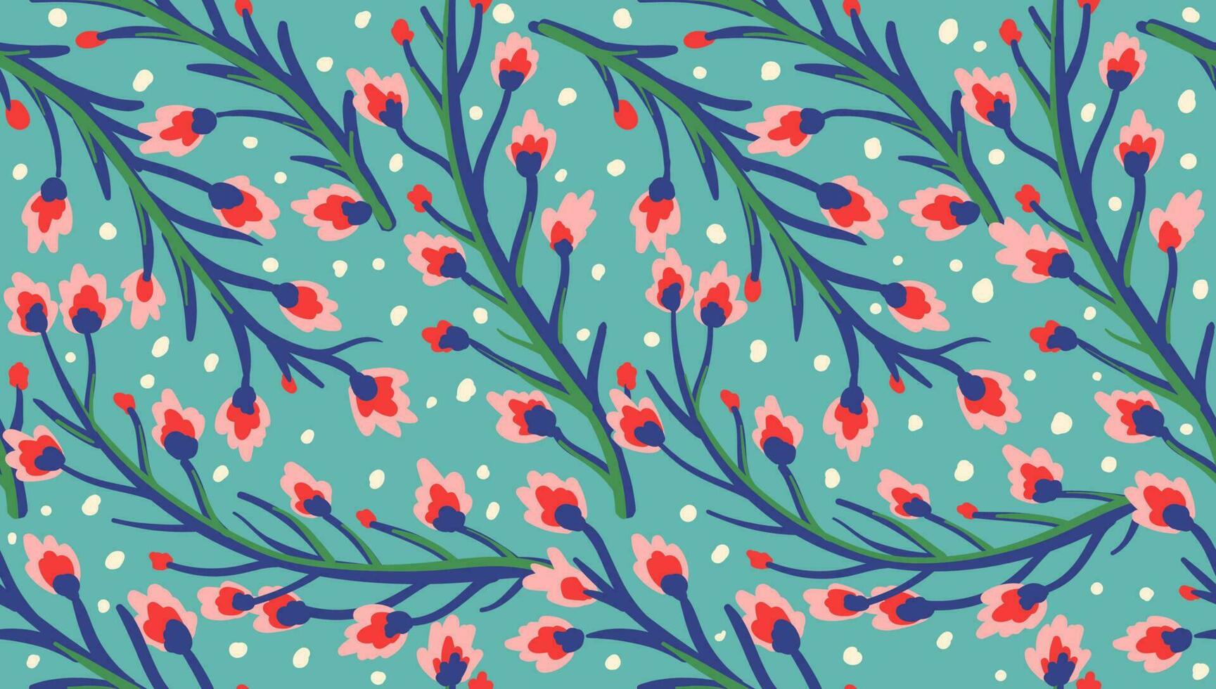 Vintage floral pattern. vector