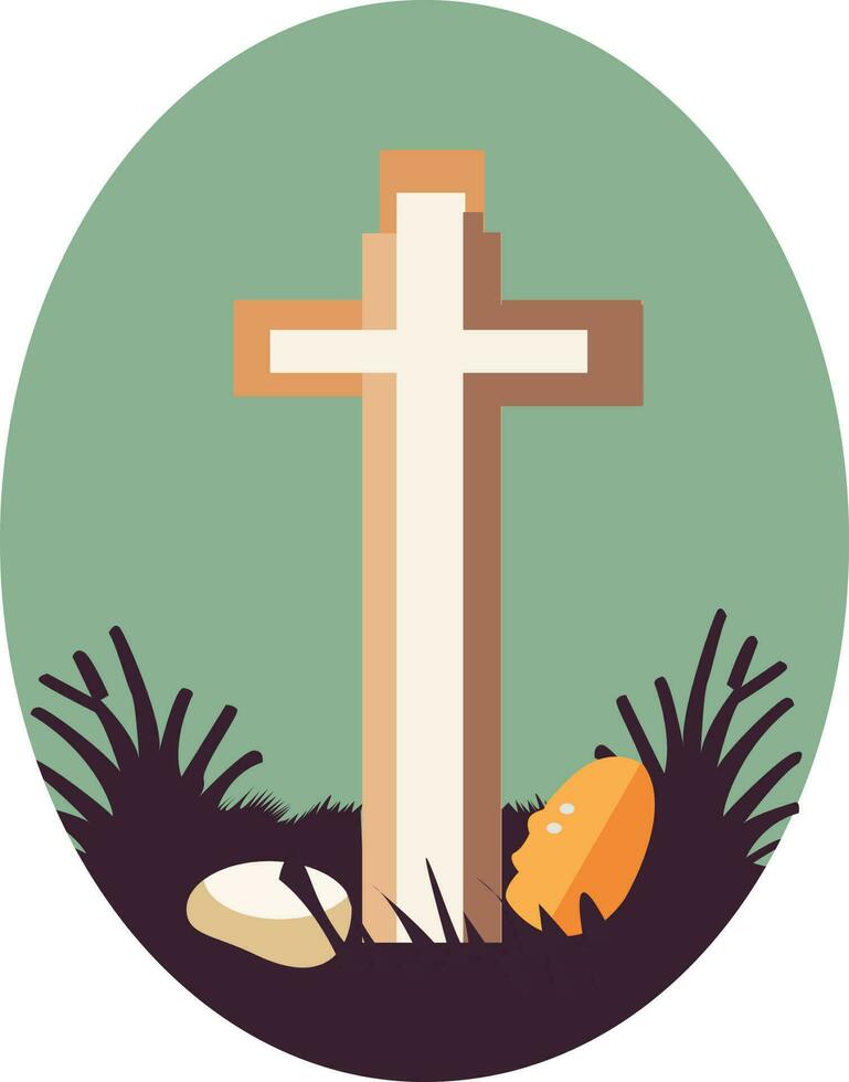 Religious Cross Symbol vector