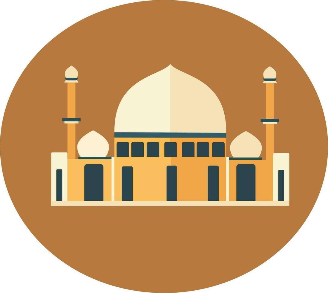 Ramadan Kareem beautiful mosque vector