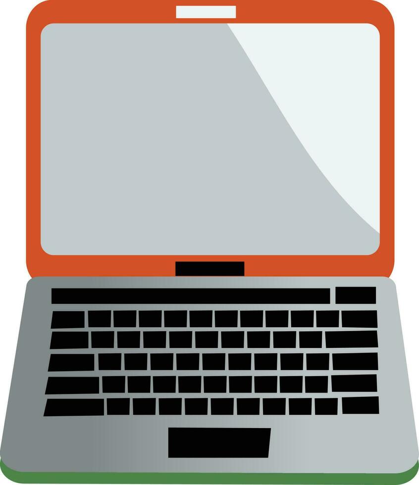 laptop keyboard technology vector