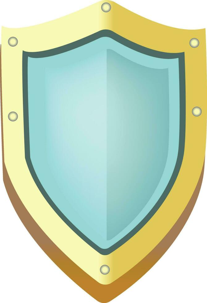Shield for defense icon vector
