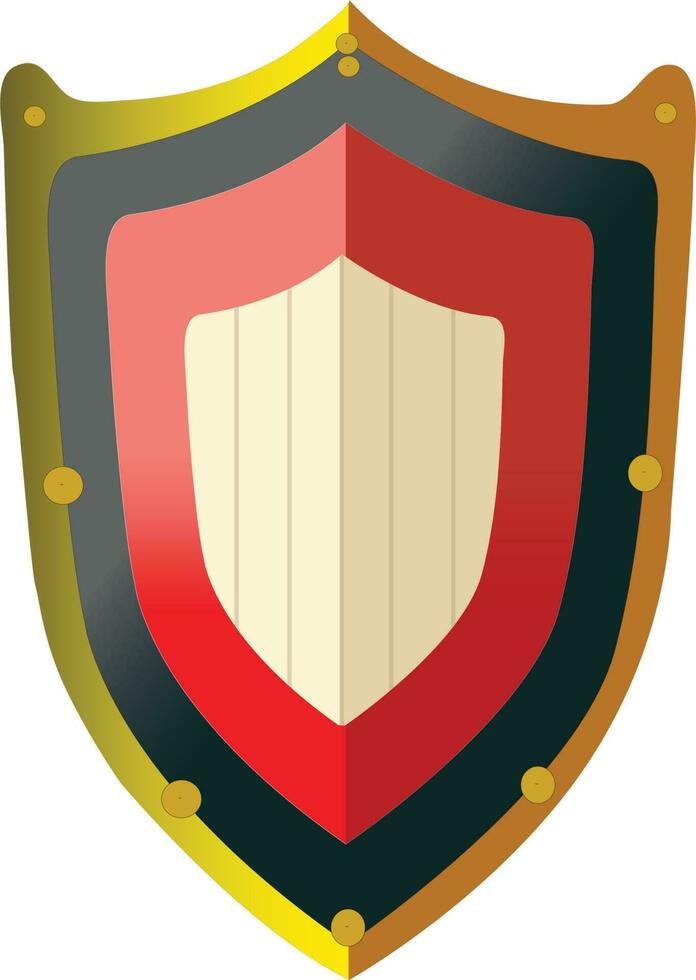Protective Steel Guard Shield with Safety Glass - Realistic Style vector