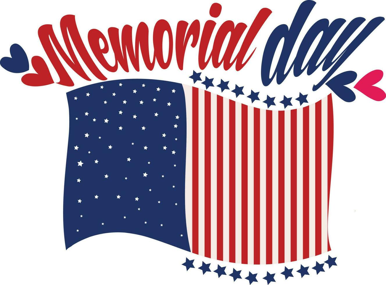 Memorial day bannar vector