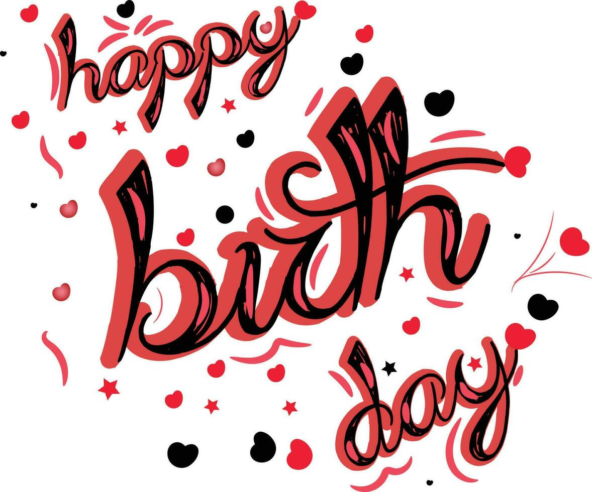 Happy birth day vector