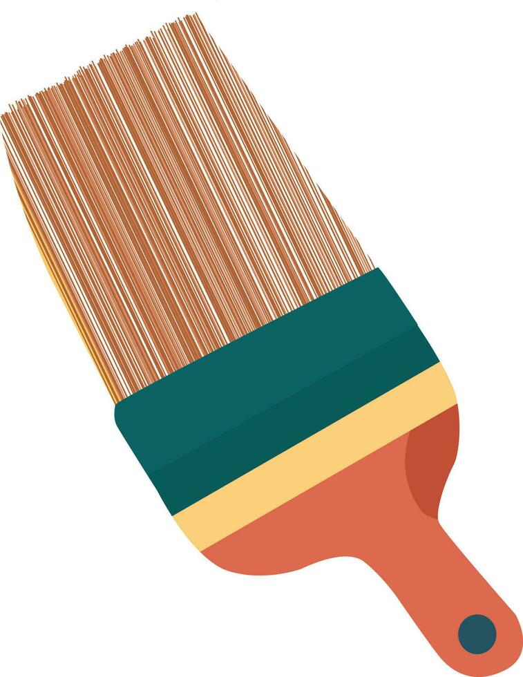 House paint brush hand made work vector