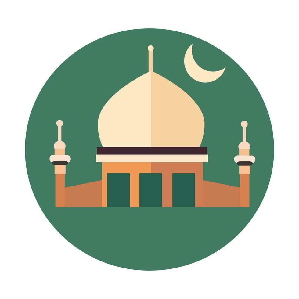 Modern Islamic Mosque vector