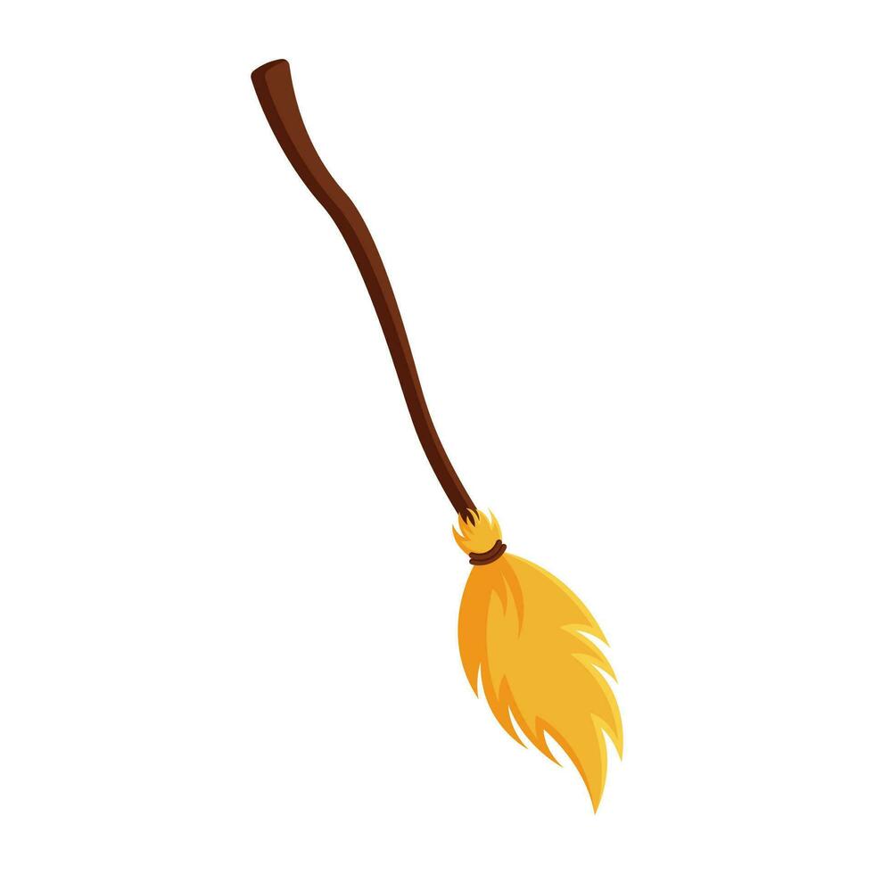 Broom, cartoon design. Vector illustration 24350155 Vector Art at Vecteezy
