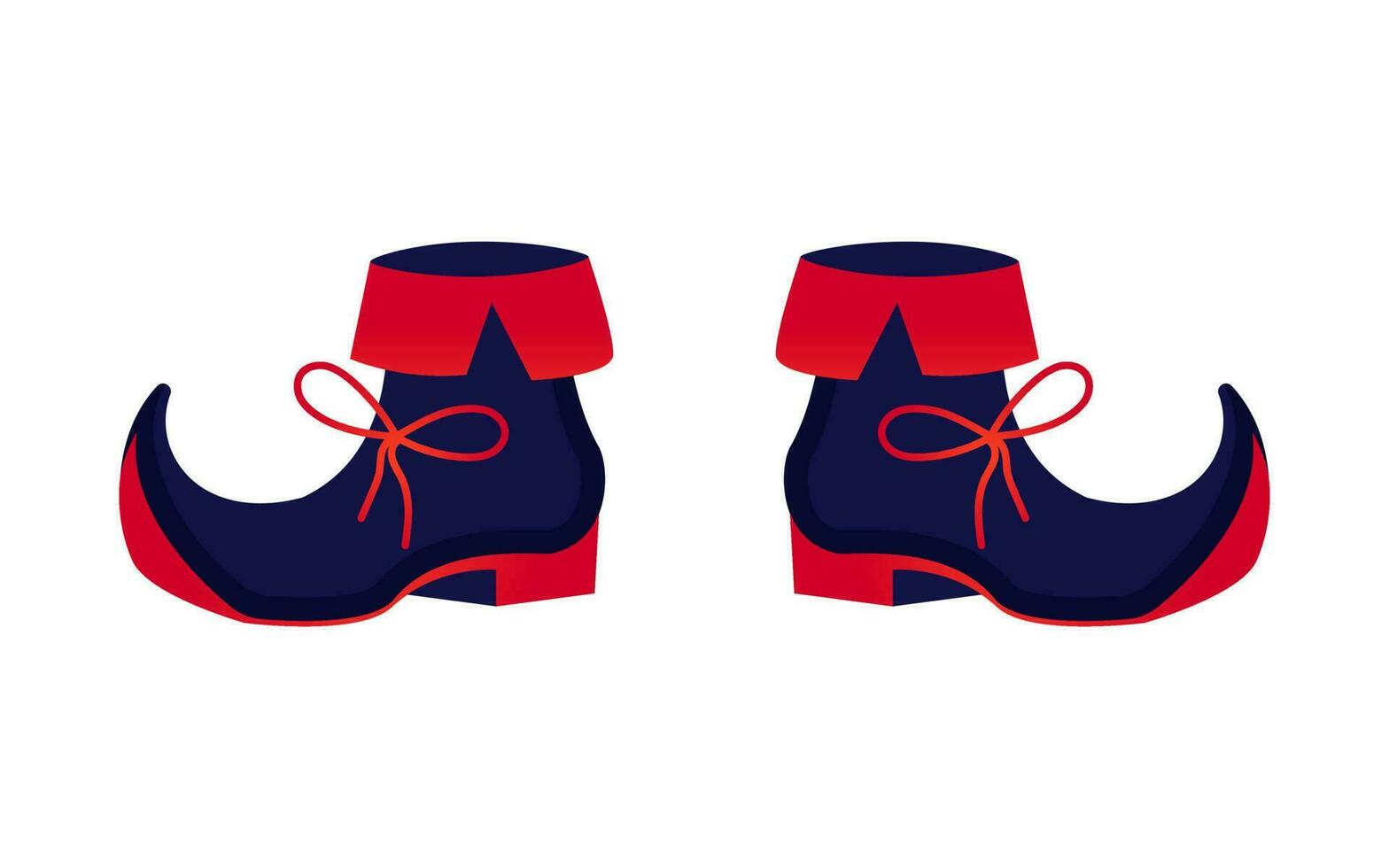 Witch magic shoes, vector illustration