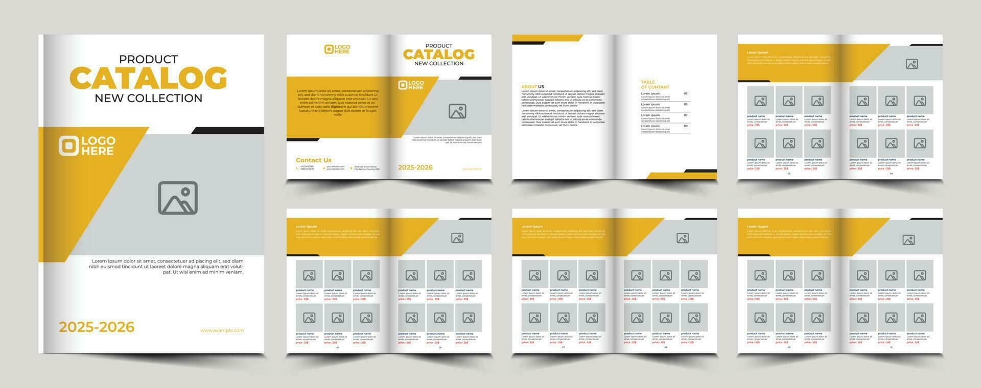 02 Product catalogue template design vector