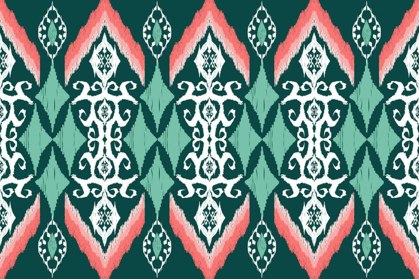 Ethnic Figure aztec embroidery style. Geometric ikat oriental traditional art pattern.Design for ethnic background,wallpaper,fashion,clothing,wrapping,fabric,element,sarong,graphic,vector illustration vector