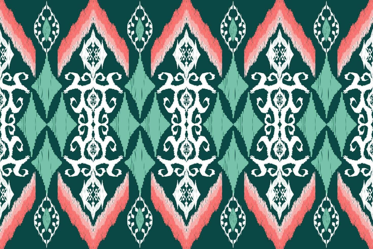 Ethnic Figure aztec embroidery style. Geometric ikat oriental traditional art pattern.Design for ethnic background,wallpaper,fashion,clothing,wrapping,fabric,element,sarong,graphic,vector illustration vector