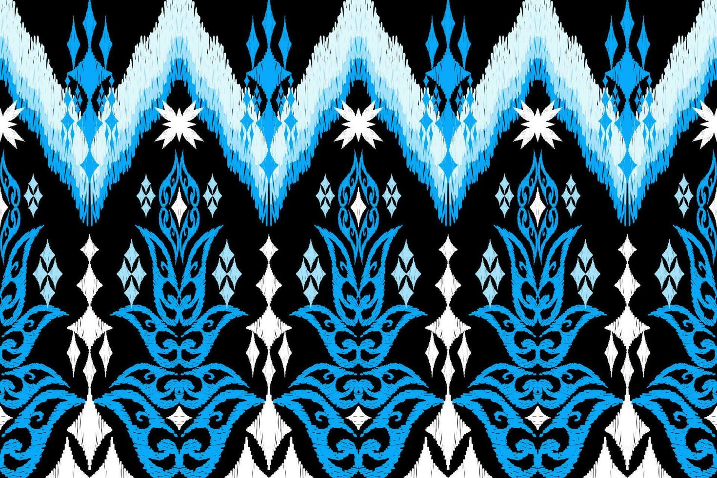 Ethnic Figure aztec embroidery style. Geometric ikat oriental traditional art pattern.Design for ethnic background,wallpaper,fashion,clothing,wrapping,fabric,element,sarong,graphic,vector illustration vector