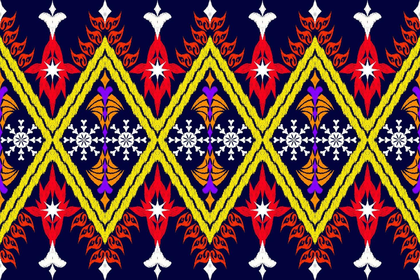 Ethnic Figure aztec embroidery style. Geometric ikat oriental traditional art pattern.Design for ethnic background,wallpaper,fashion,clothing,wrapping,fabric,element,sarong,graphic,vector illustration vector