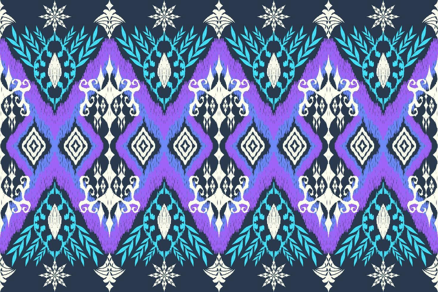 Ethnic Figure aztec embroidery style. Geometric ikat oriental traditional art pattern.Design for ethnic background,wallpaper,fashion,clothing,wrapping,fabric,element,sarong,graphic,vector illustration vector