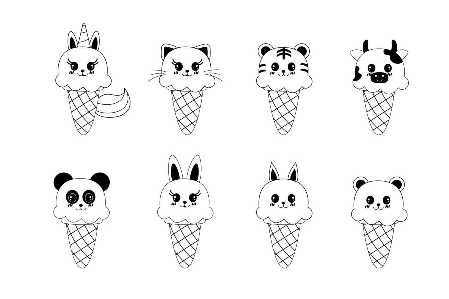 How to draw Cute Kawaii Ice Cream  Drawing to draw - Drawing to Draw 