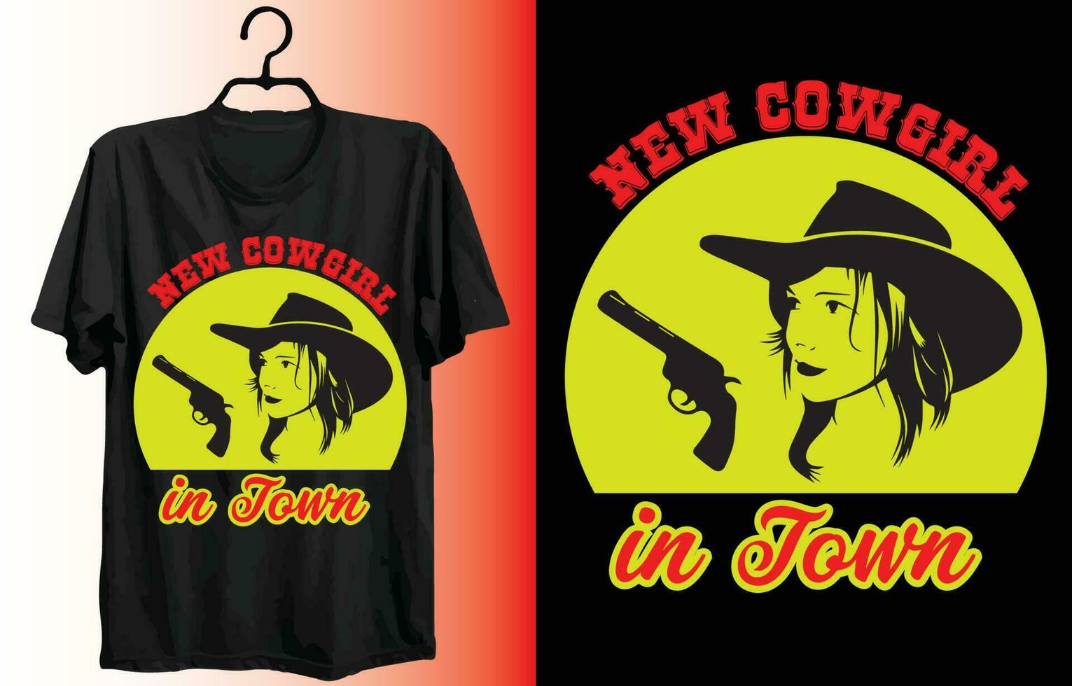 This is my new  unique cowgirl t shirt design for t-shirt, cards, frame artwork, phone cases, bags, mugs, stickers, tumblers, print etc. vector