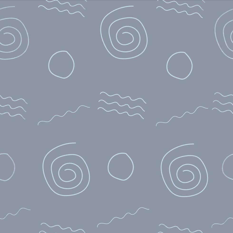 Seamless pattern with hand drawing outline shape elements vector