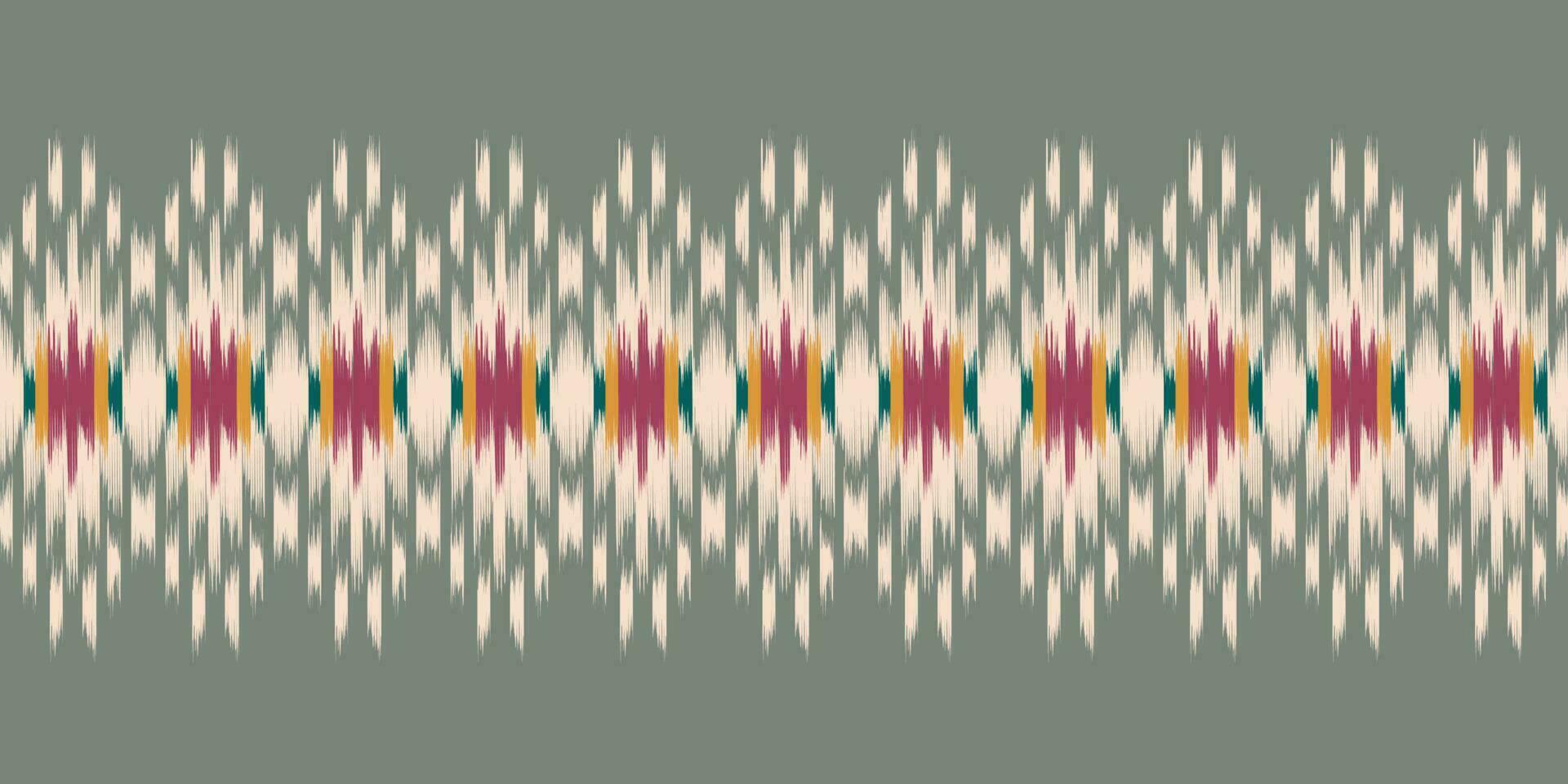 Ethnic abstract ikat art. Seamless pattern in tribal, folk embroidery, and Mexican style. Aztec geometric art ornament print. Design for carpet, wallpaper, clothing, wrapping, fabric, cover, textile. vector