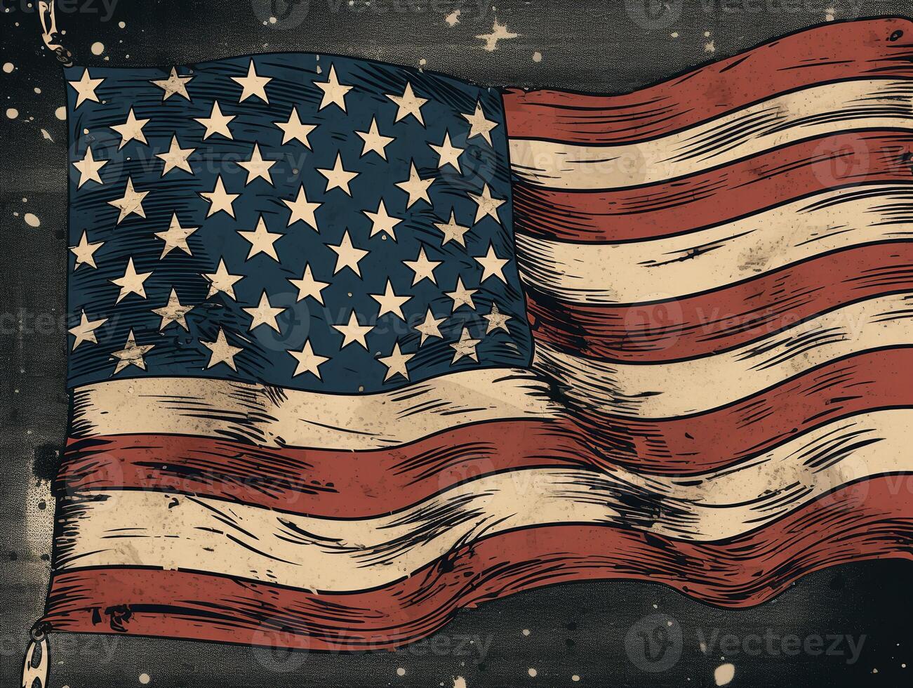 American Flag Clipart photo