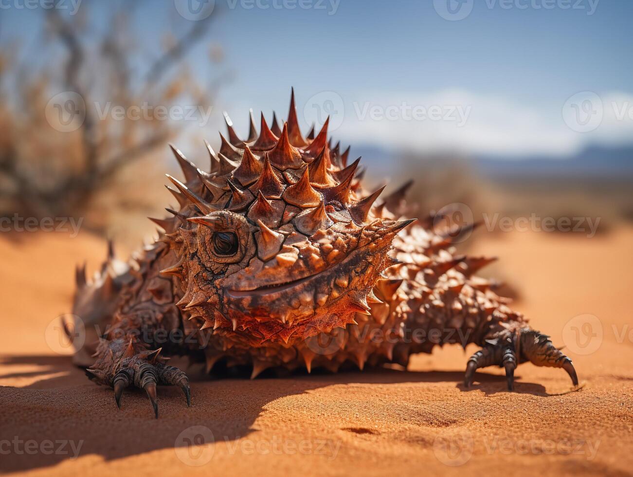 Captivating Survival Strategies of the Thorny Devil in Desert Habitat photo