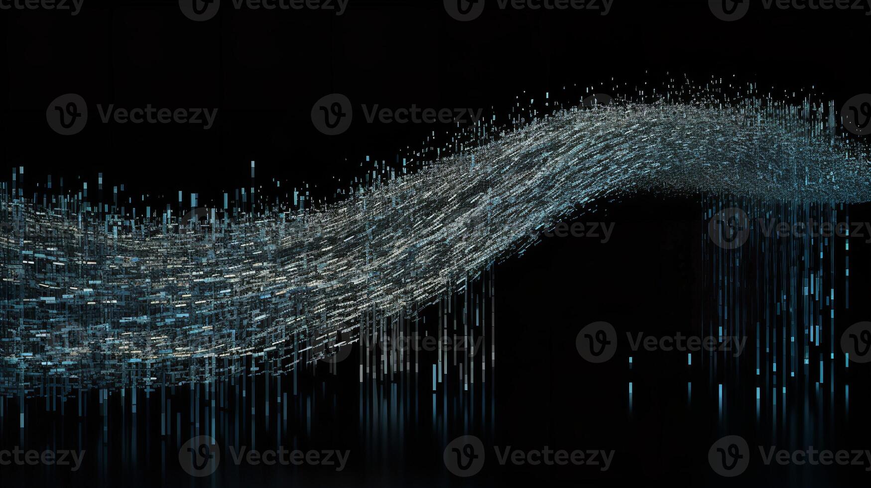 Machine Learning Algorithm Processing Data photo