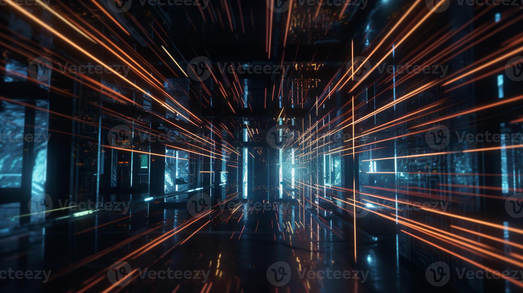 Code Running in an AI Supercomputer photo