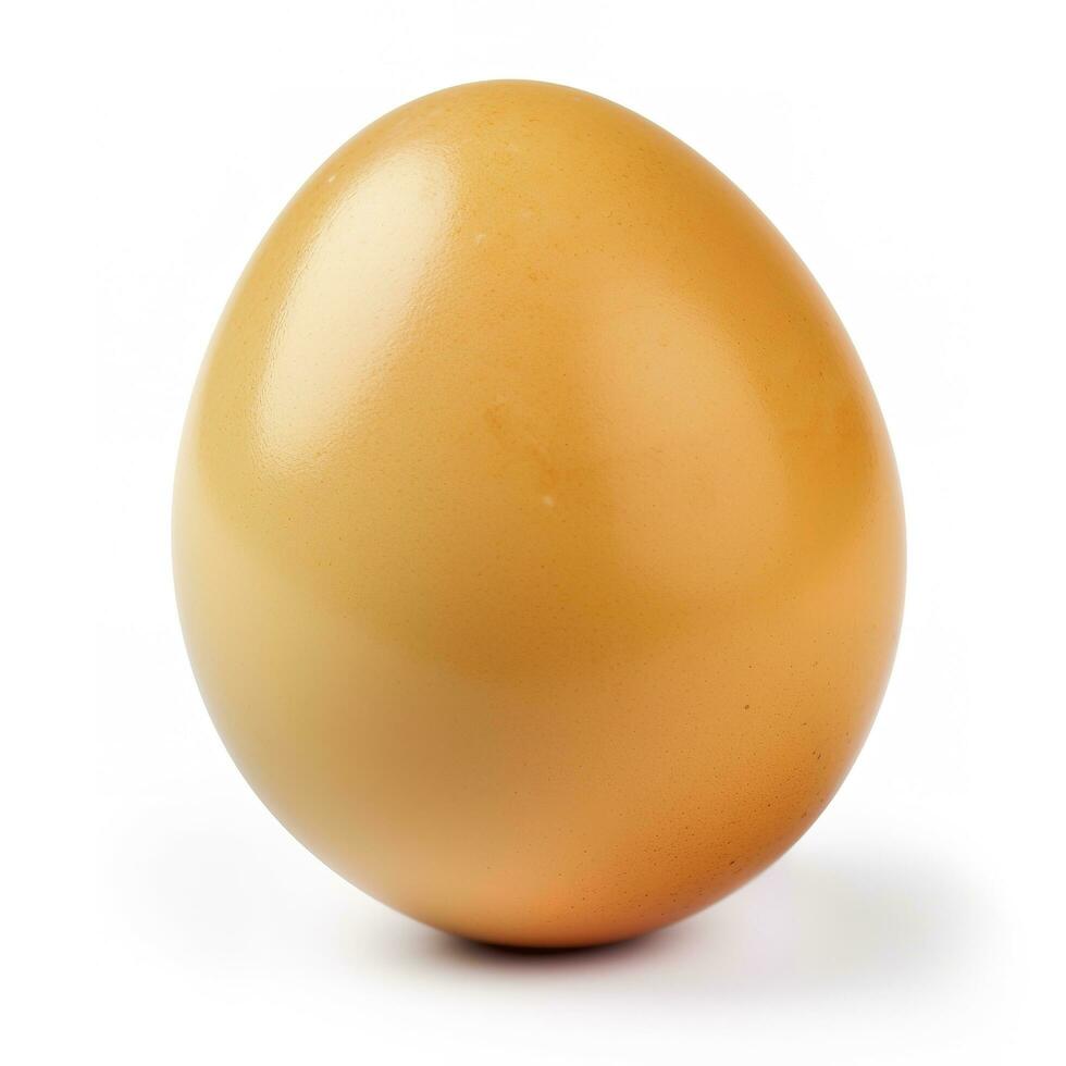 egg isolated on white background with clipping path, generate ai photo