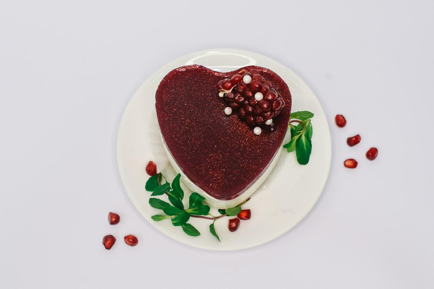 background of colorful cakes with fruit- close up of cakes photo