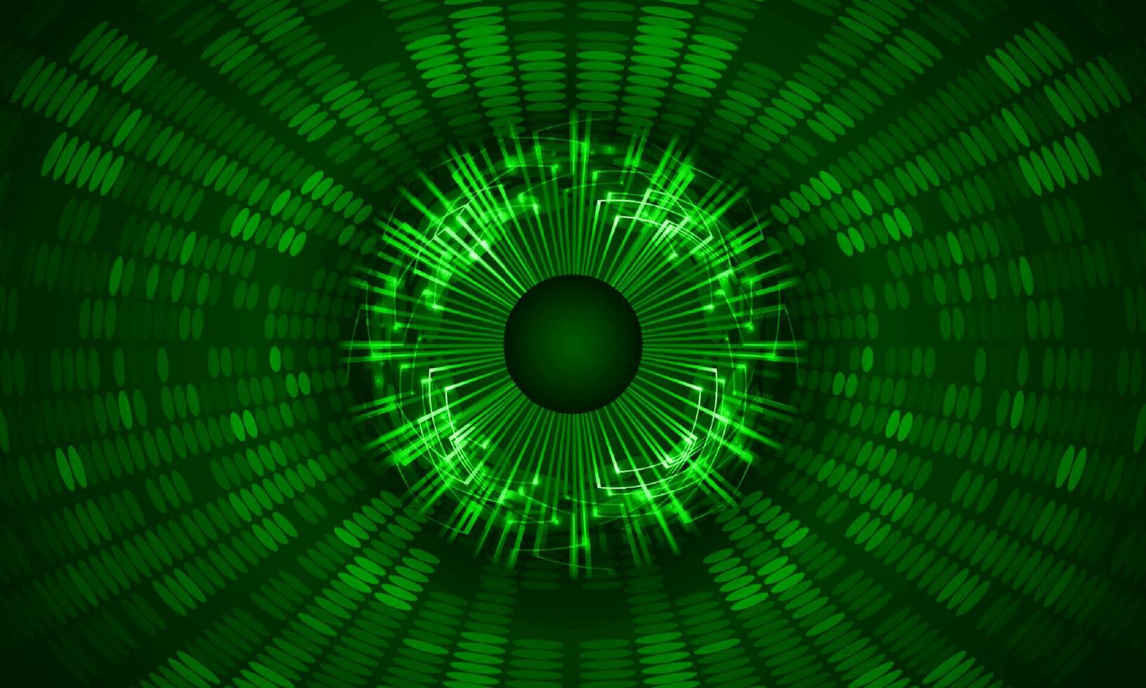 Modern Holographic Eye on Technology Background vector