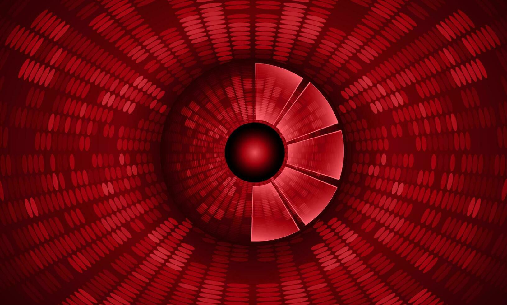 Modern Holographic Eye on Technology Background vector
