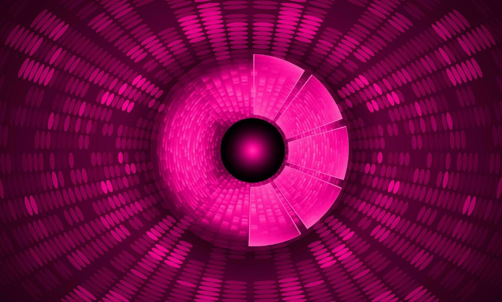 Modern Holographic Eye on Technology Background vector