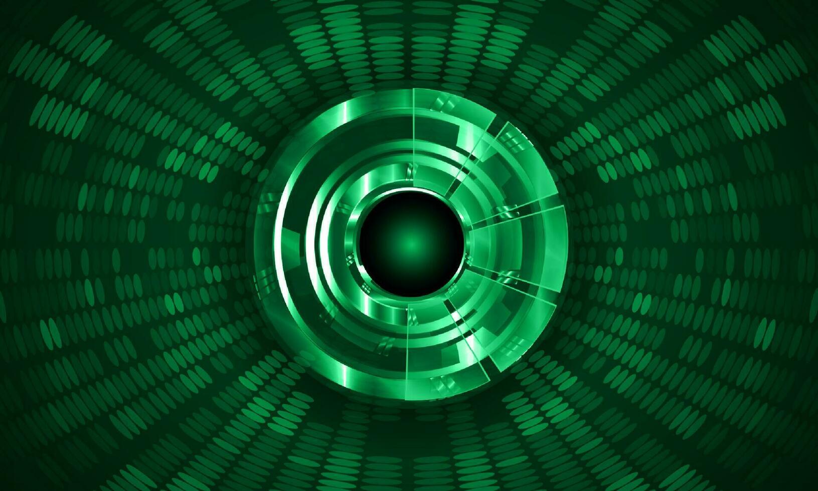 Modern Holographic Eye on Technology Background vector