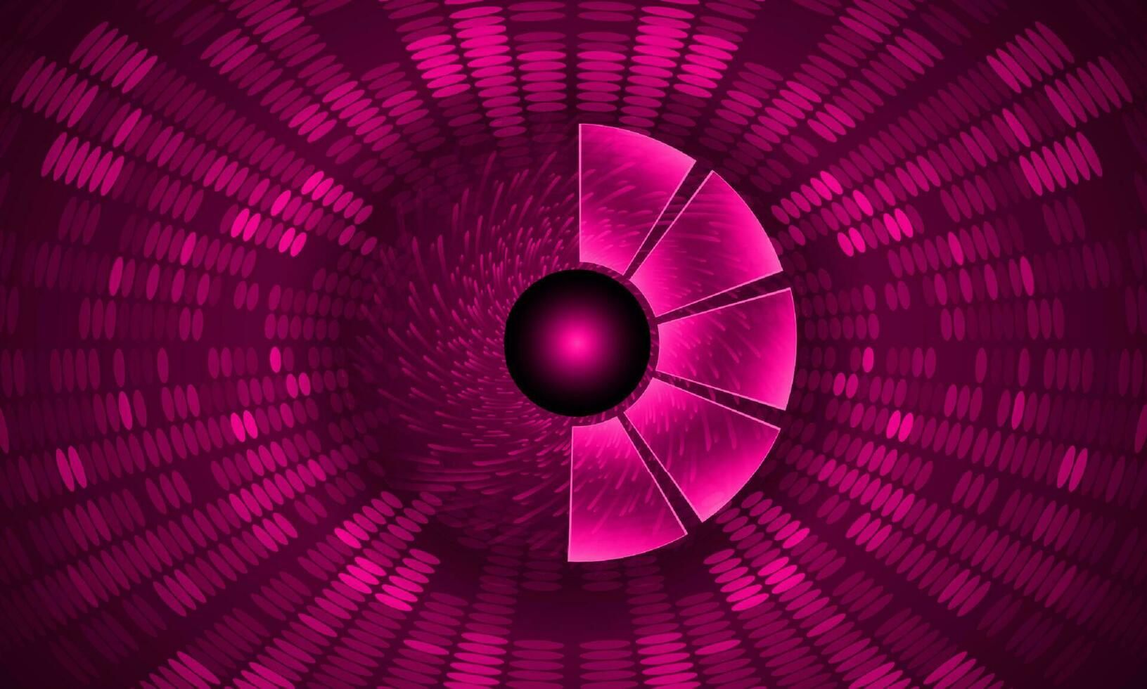 Modern Holographic Eye on Technology Background vector
