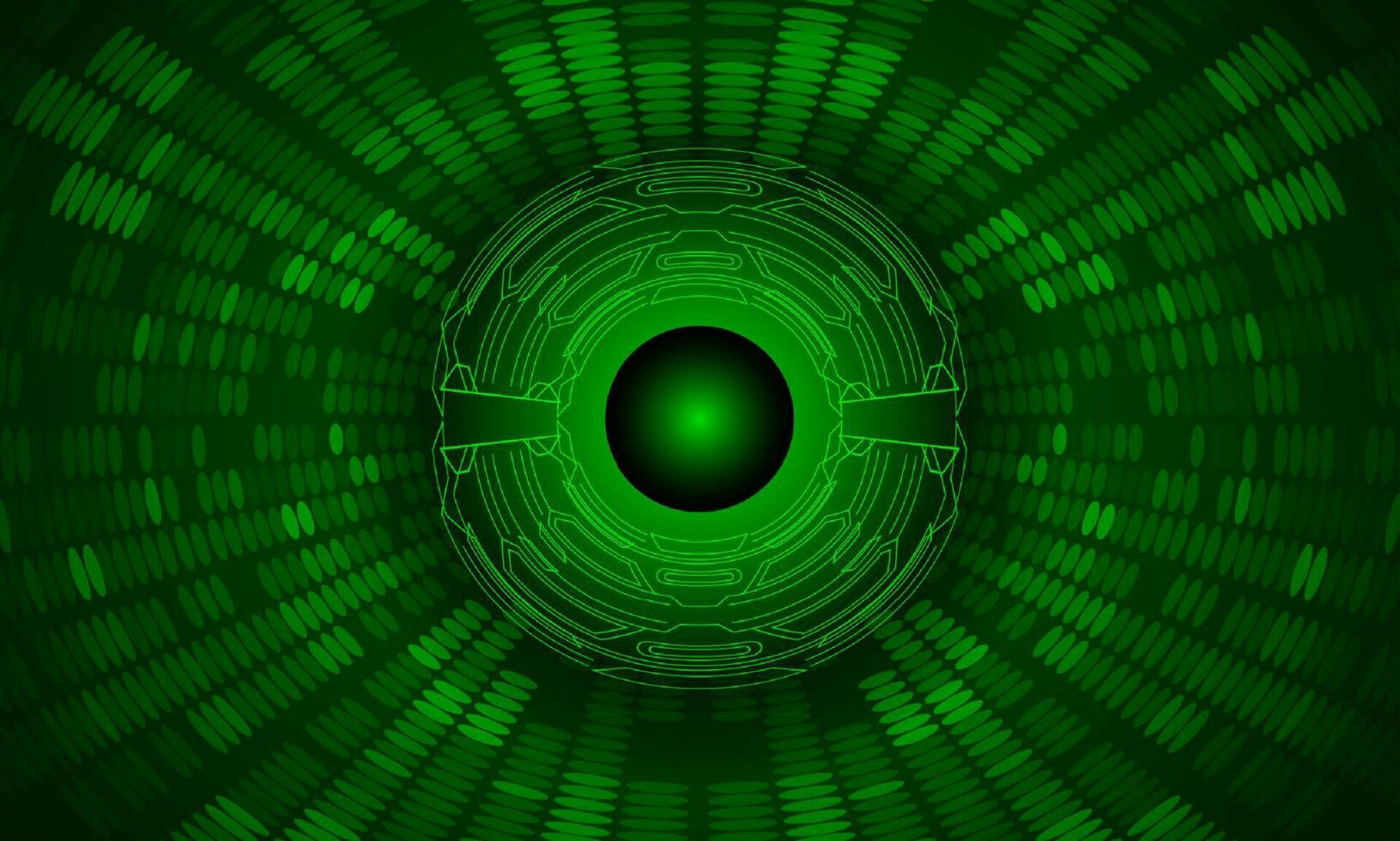 Modern Holographic Eye on Technology Background vector