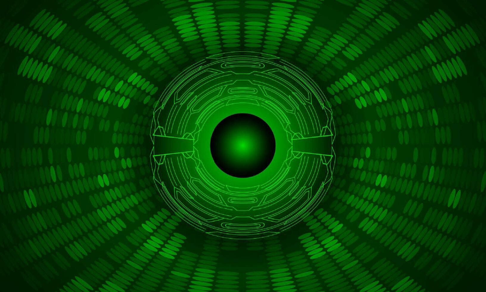 Modern Holographic Eye on Technology Background vector