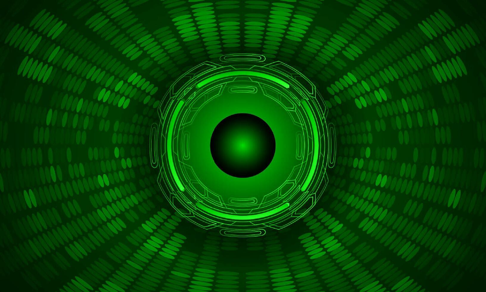 Modern Holographic Eye on Technology Background vector