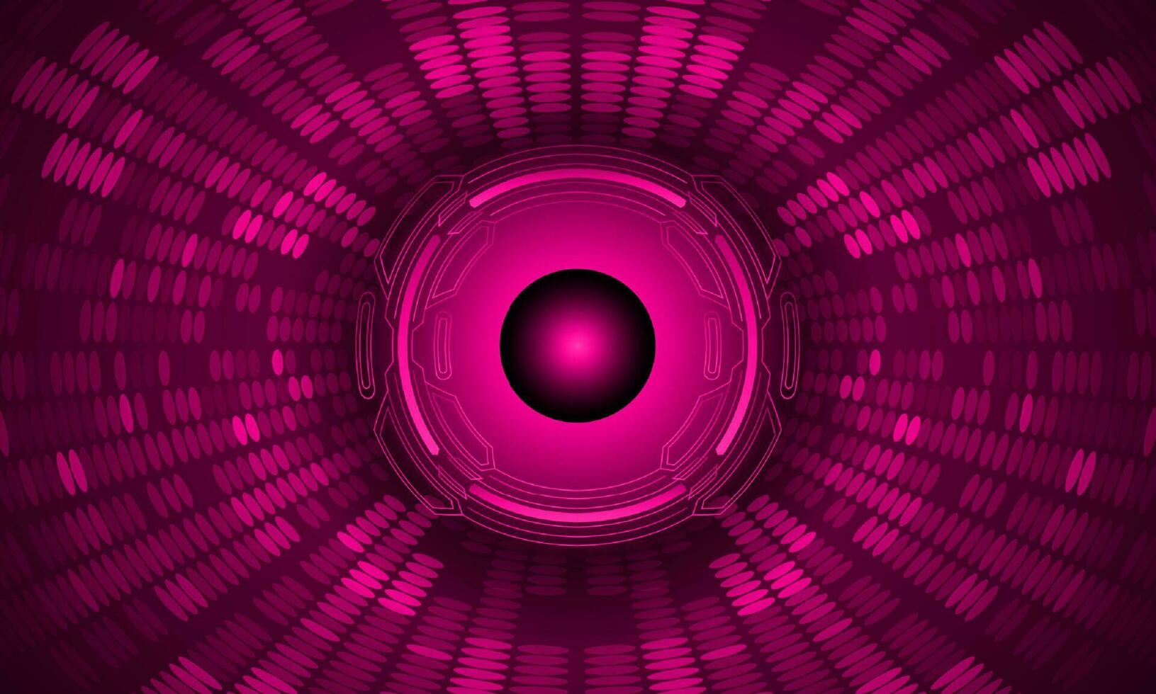 Modern Holographic Eye on Technology Background vector
