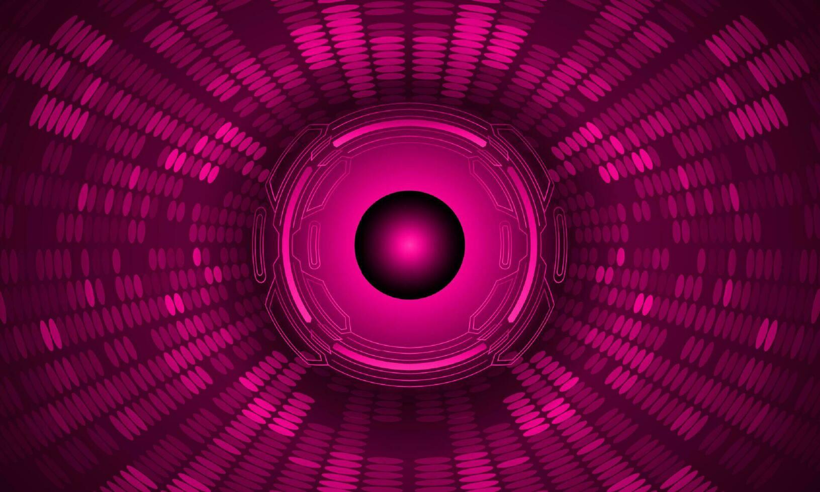 Modern Holographic Eye on Technology Background vector