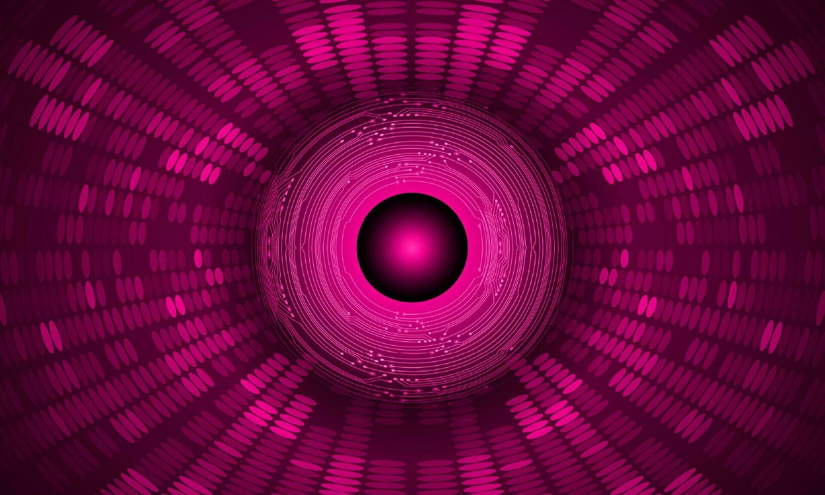 Modern Holographic Eye on Technology Background vector