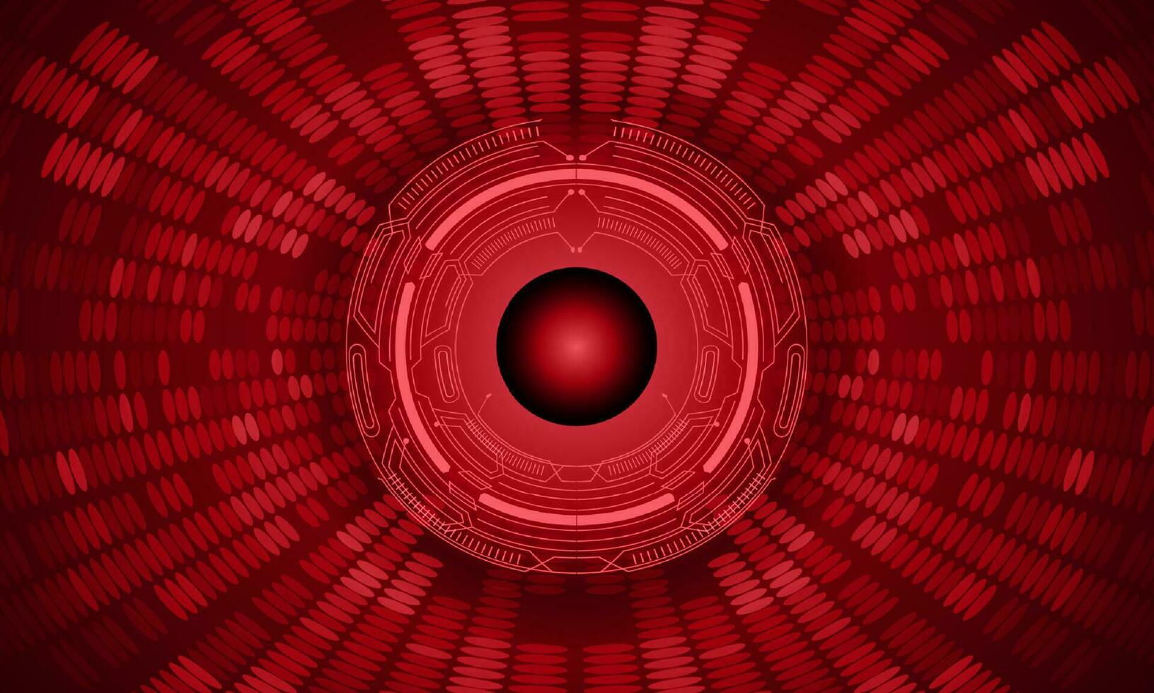 Modern Holographic Eye on Technology Background vector