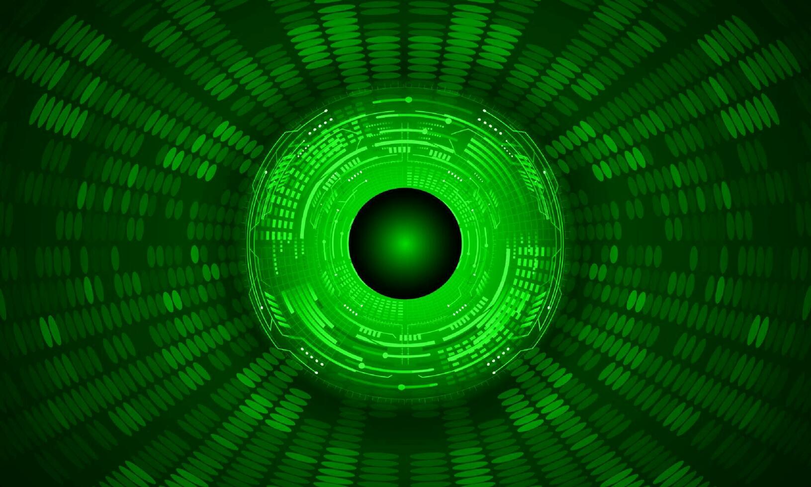 Modern Holographic Eye on Technology Background vector