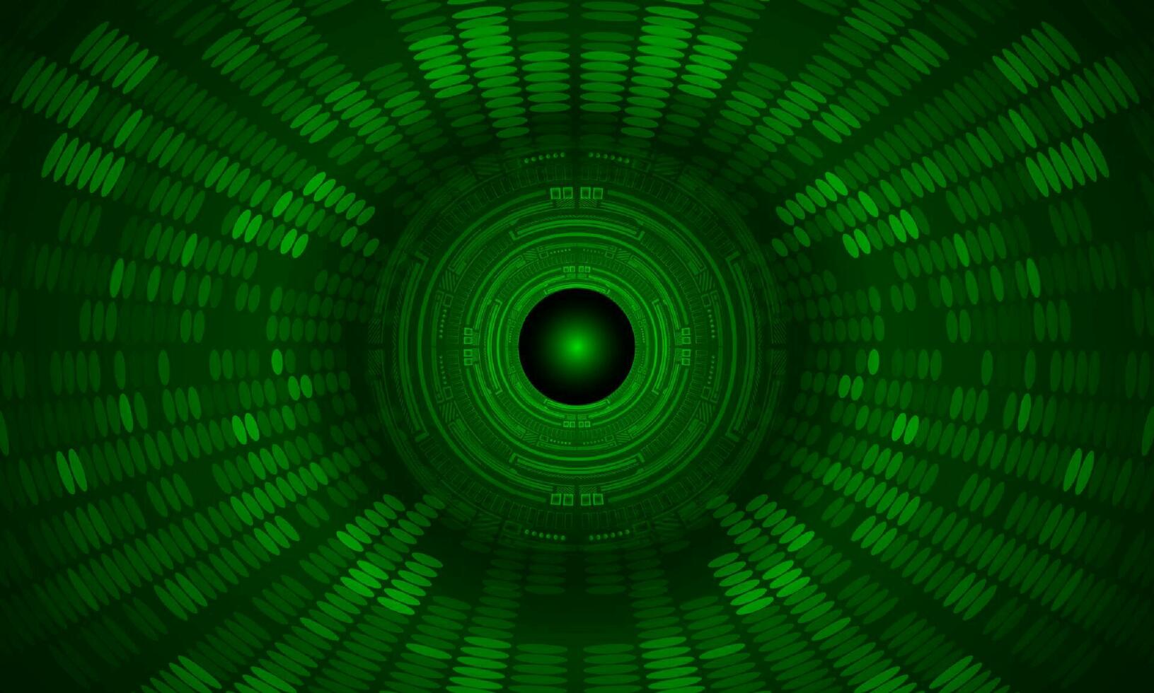 Modern Holographic Eye on Technology Background vector